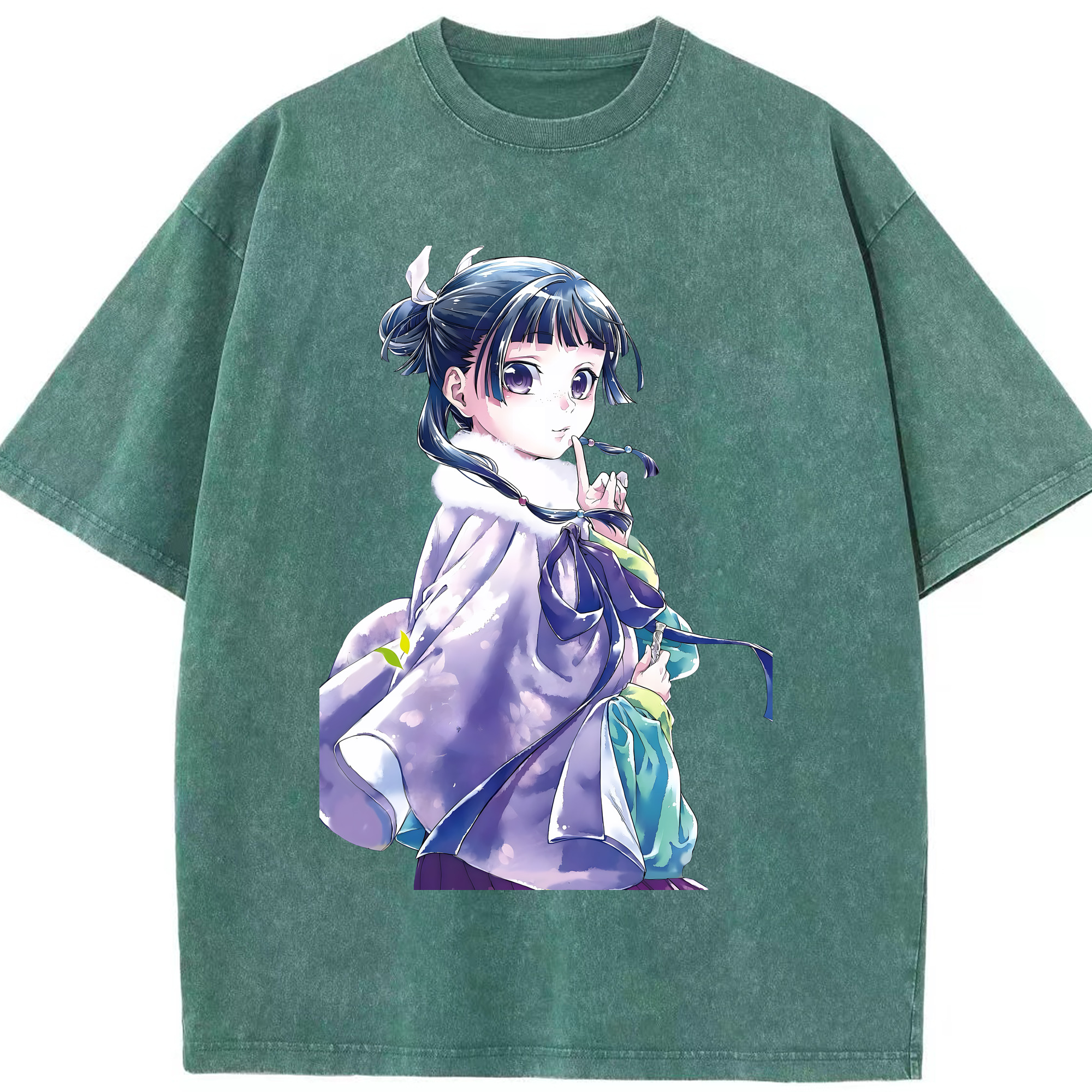 （画像用） 薬屋のひとりごと The Apothecary Diaries 綿100% ヴィンテージ風 半袖Tシャツ（フロントプリント）